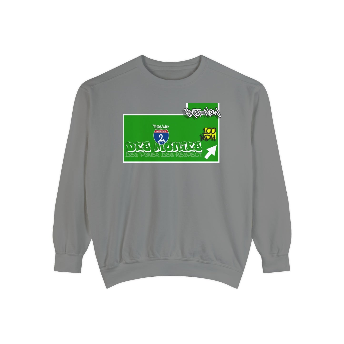 Des Monies Exit Uni Crewneck