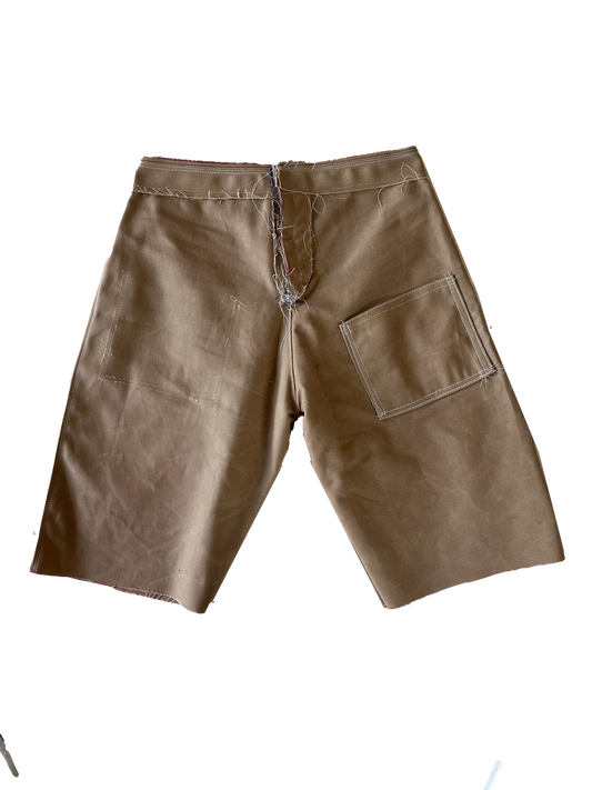 Wax Canvas Cargo Shorts