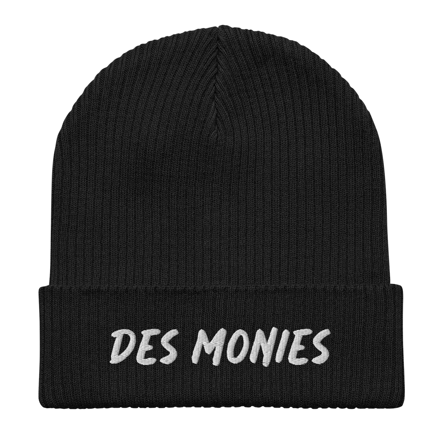 Des Monies ribbed beanie