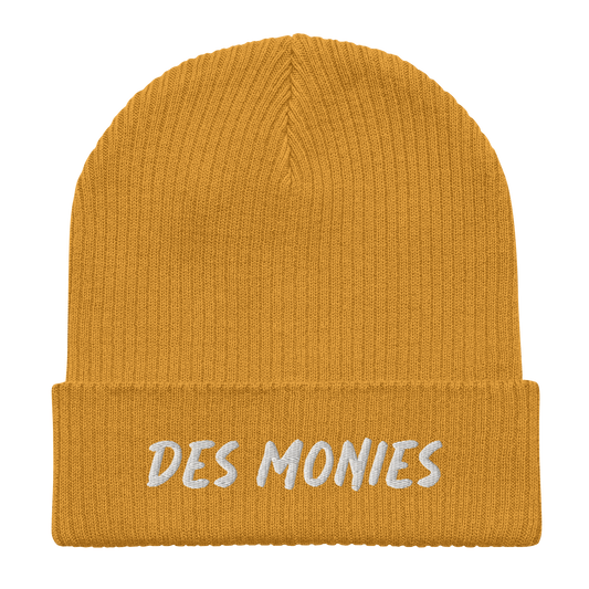 Des Monies ribbed beanie